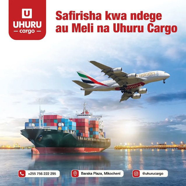 Uhuru Cargo brand identity and campaign visuals 3 of 3